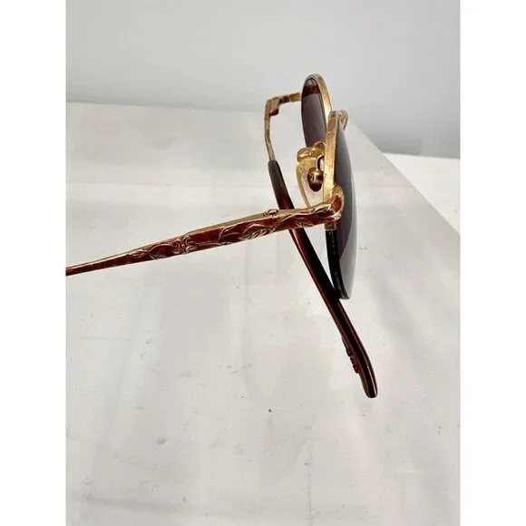 Laura Ashley Vintage Samantha Gold Tone Oval Eyeglasses  50-19-135 (M) - Picture 6 of 14